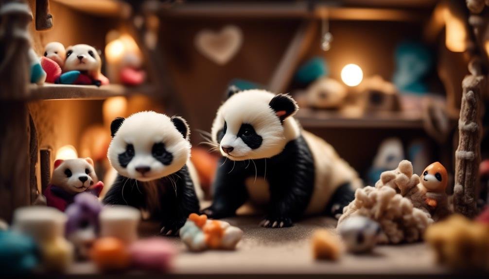 Rare Genetic Mutation Creates Adorable Panda Ferrets