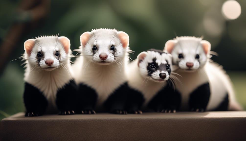 Rare Genetic Mutation Creates Adorable Panda Ferrets