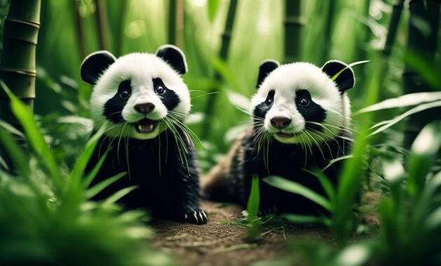 panda like ferrets with rare genetic mutation