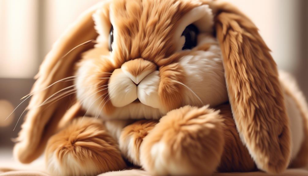 plush lop rabbit irresistibly adorable