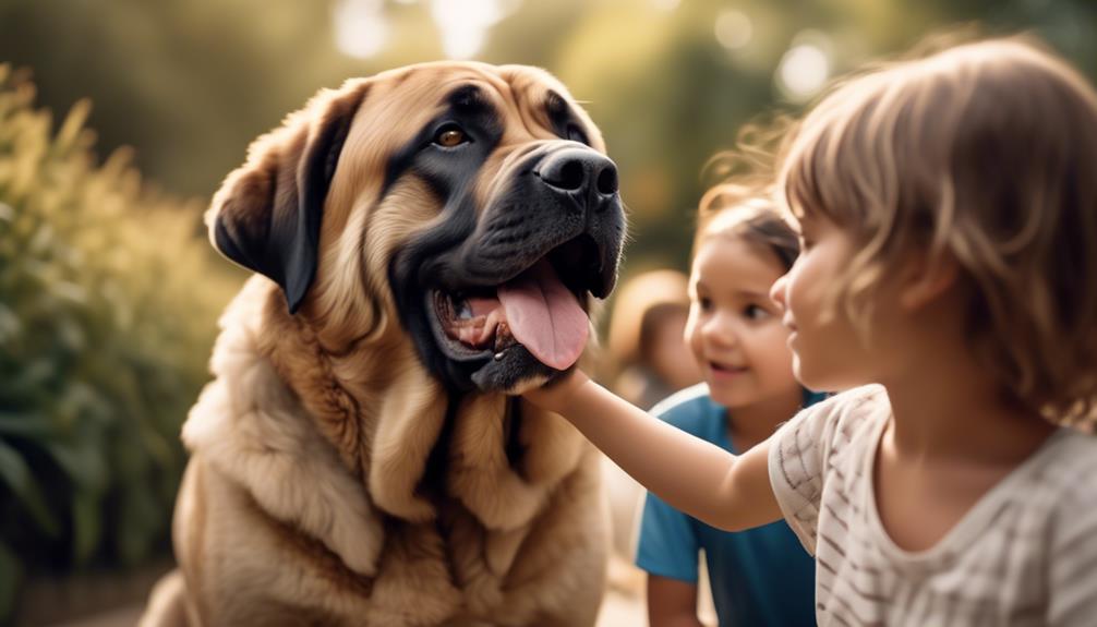 positive interaction with children and pets