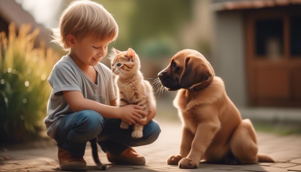 positive interactions between children and pets