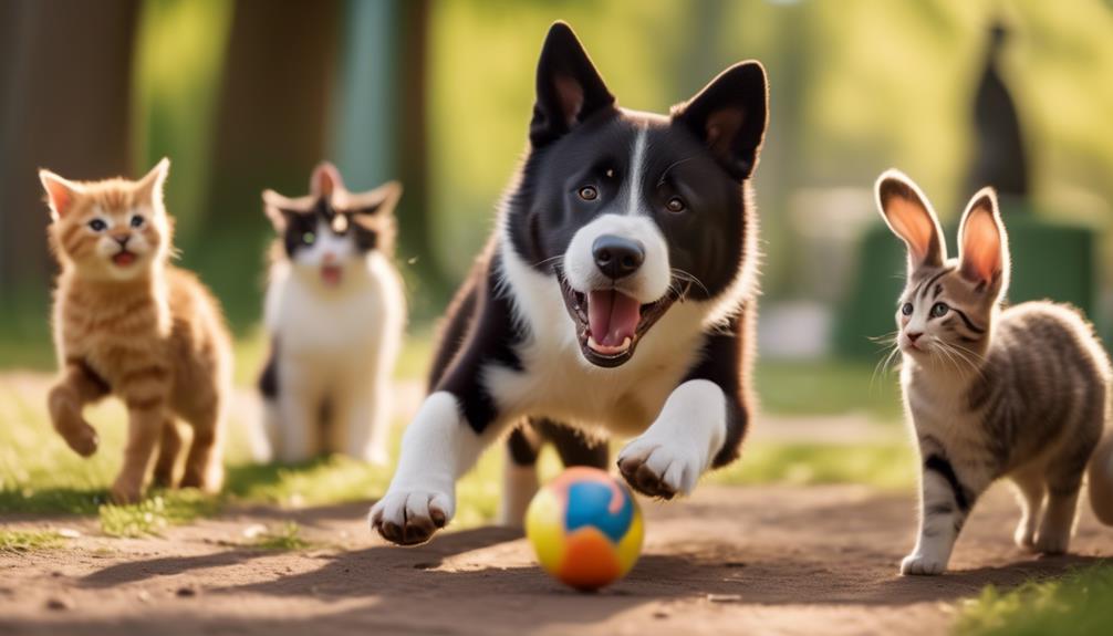 positive interactions with children and other pets