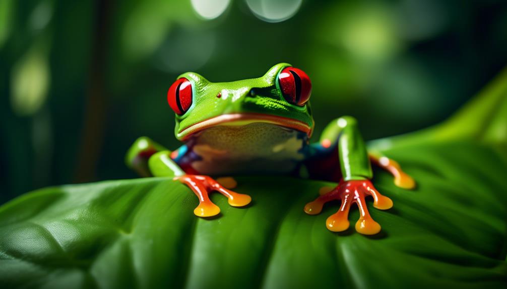 protecting the red eyed tree frog