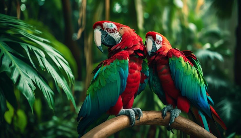 rare and vibrant macaw species