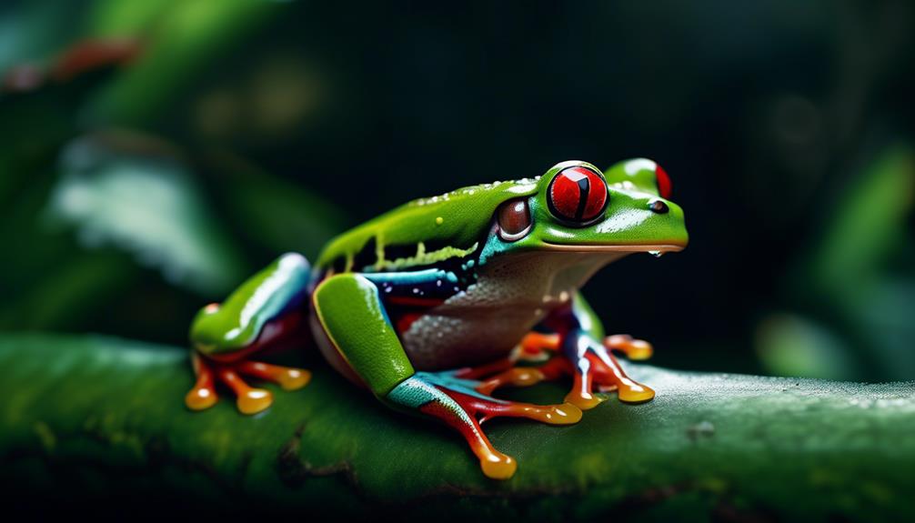 red eyed tree frog diet