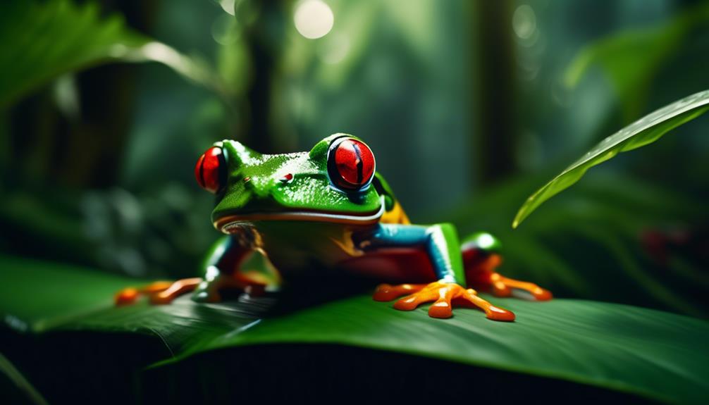 red eyed tree frog s habitat