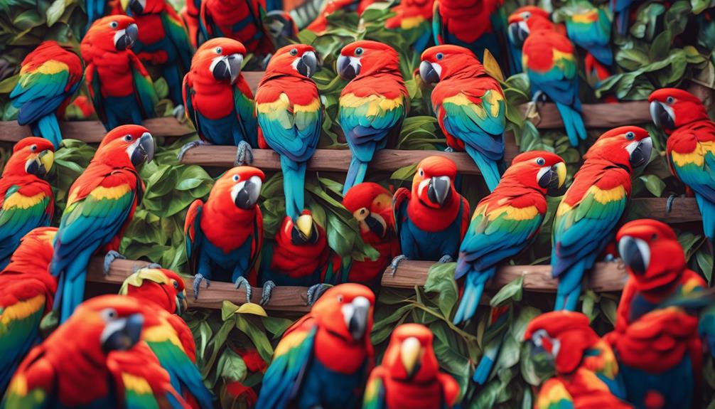 red winged parrot symbolism