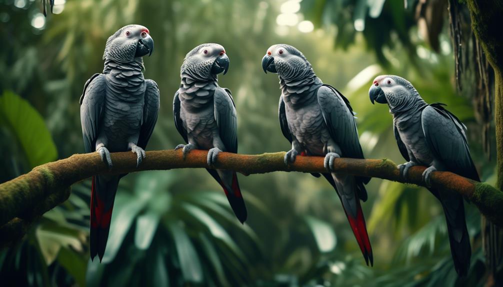 reviving timneh african grey parrots