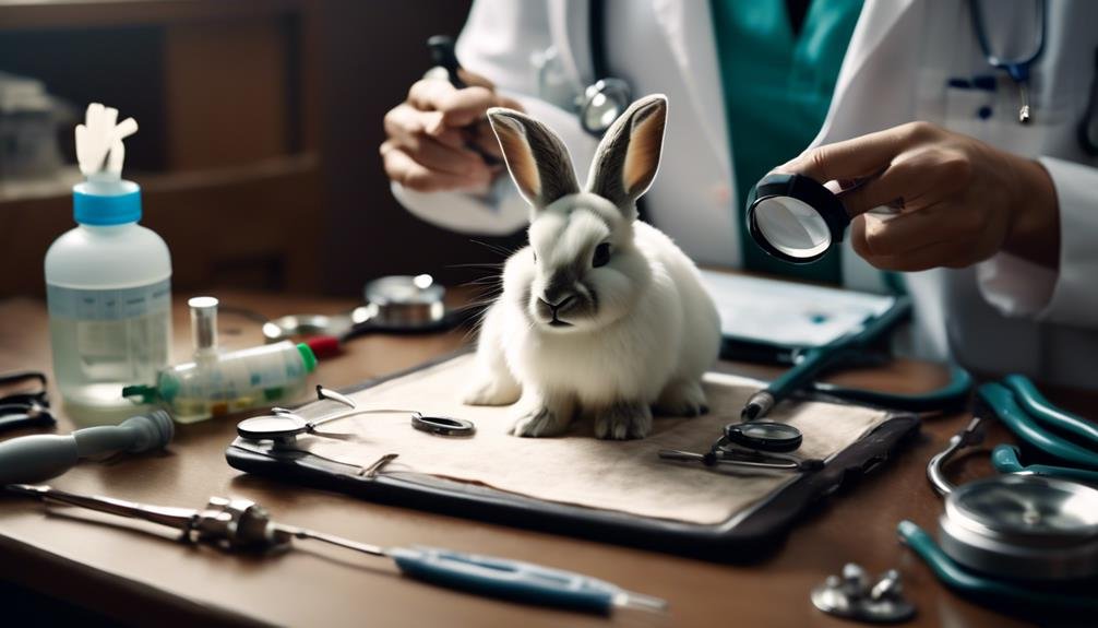 routine exams for himalayan rabbits