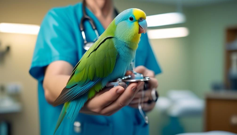 routine medical exams for blue winged parrotlets