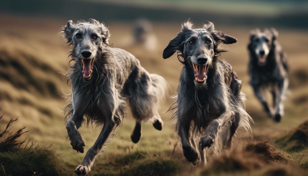 scottish deerhound s impressive hunting