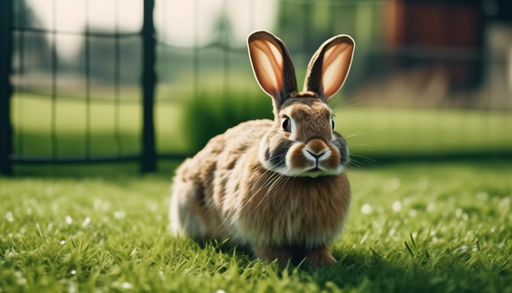 spacious and secure rabbit enclosure