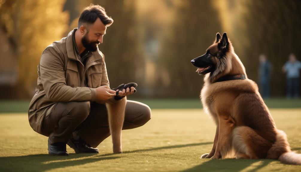 training belgian tervuren shepherd