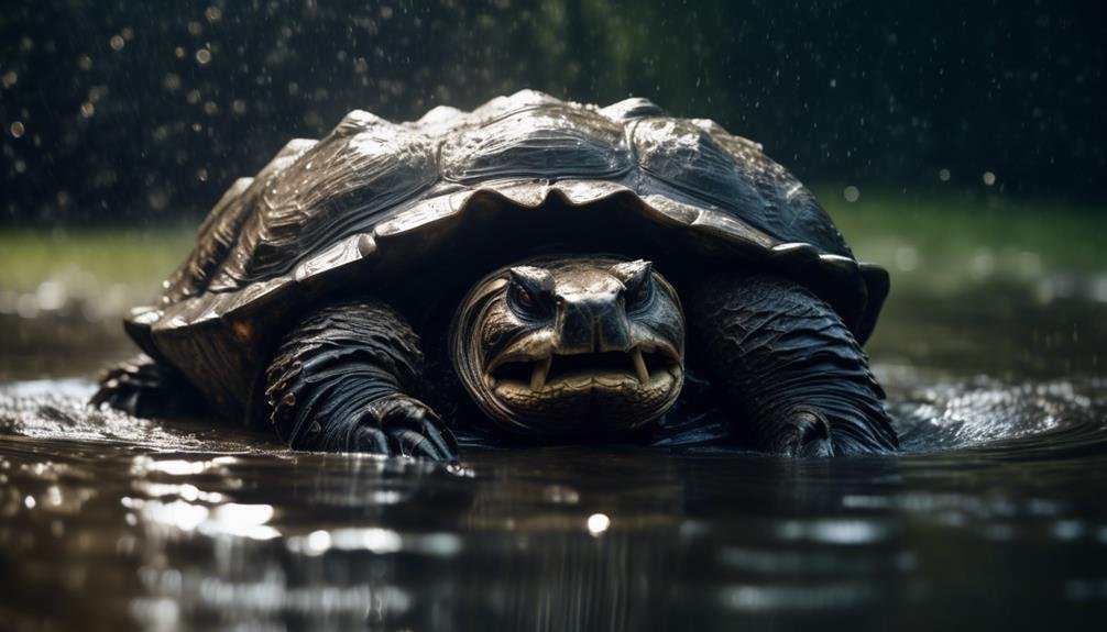 unexpected snapping turtle encounter