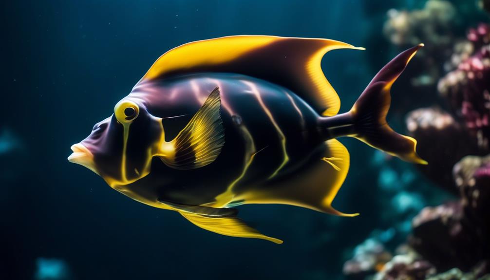 unique and colorful batfish