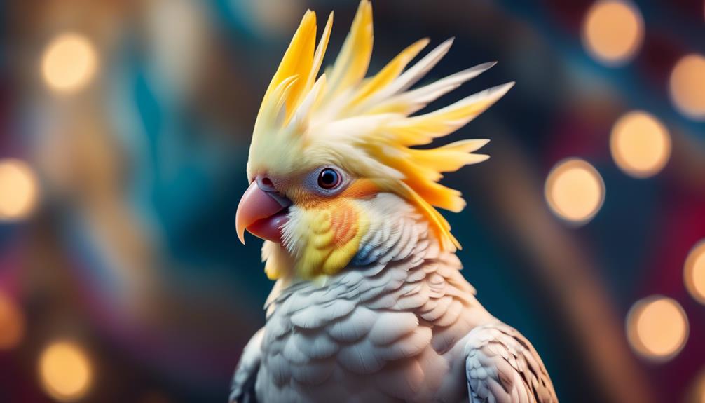 unique cockatiel crest pattern