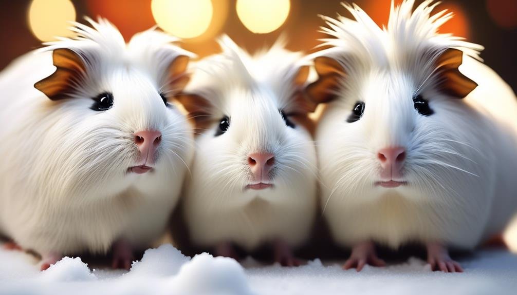 unique white guinea pigs