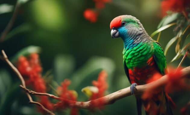 vibrant and adorable parrot