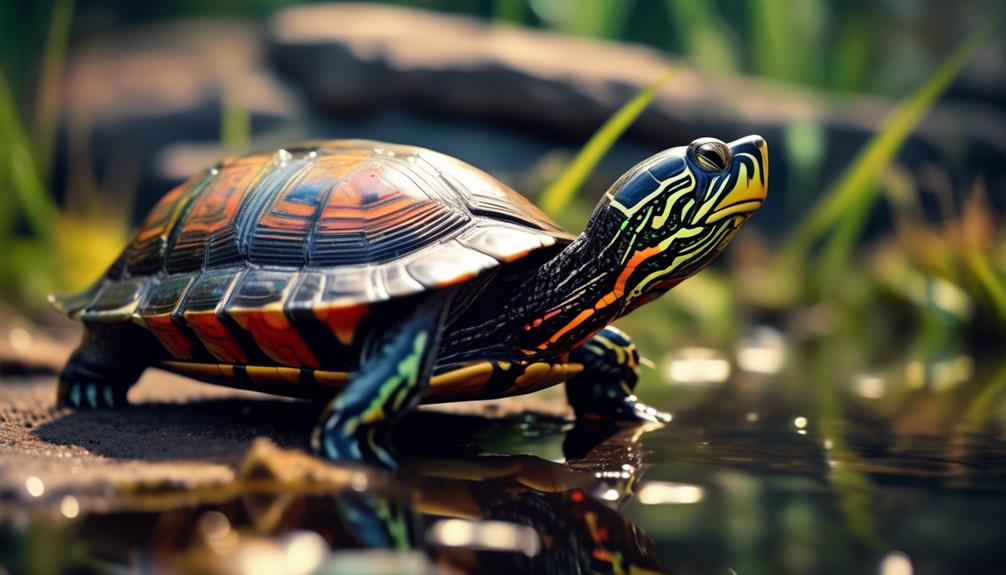 vibrant and enigmatic turtle