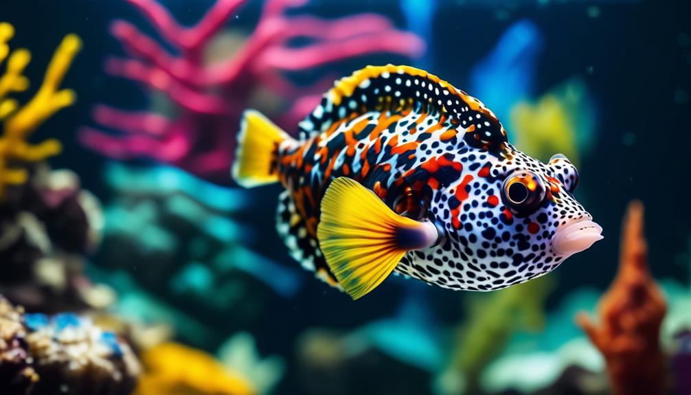 vibrant and toxic trunkfish