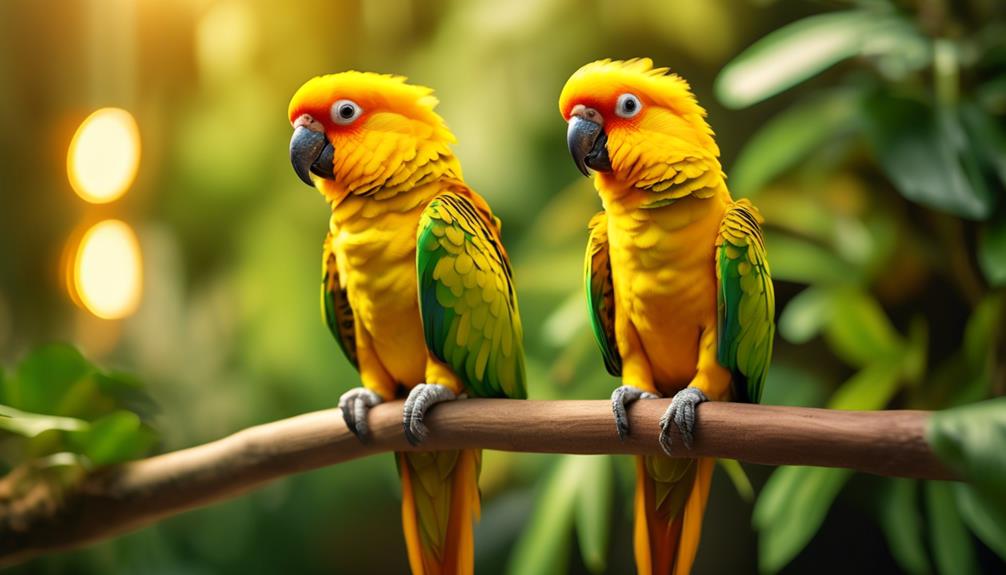 vibrant endangered parrot species