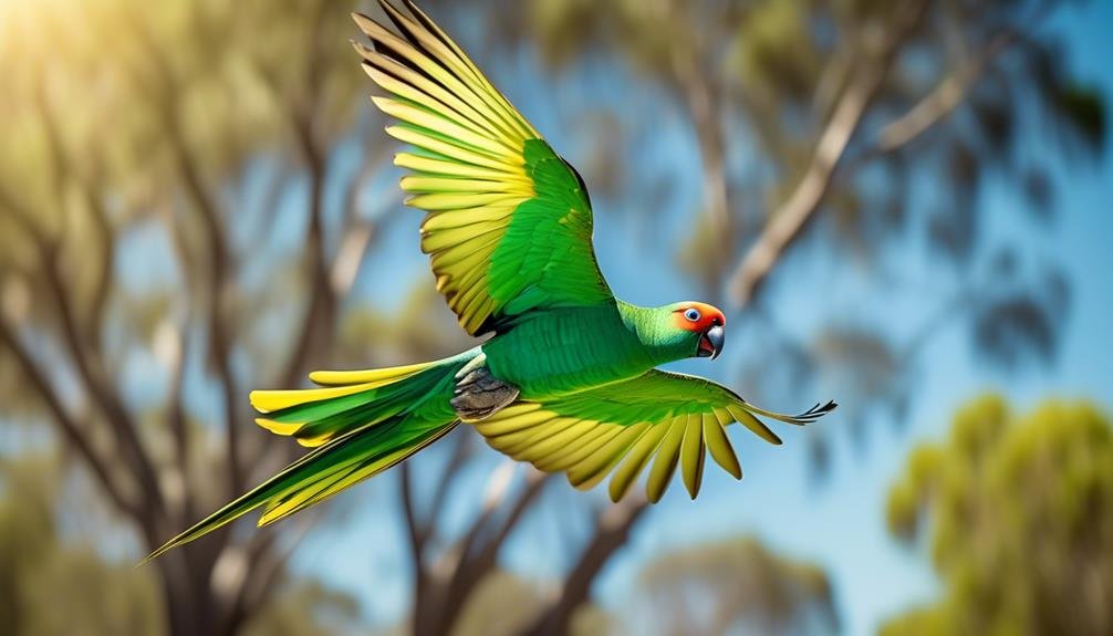 vibrant mallee ringneck parrot