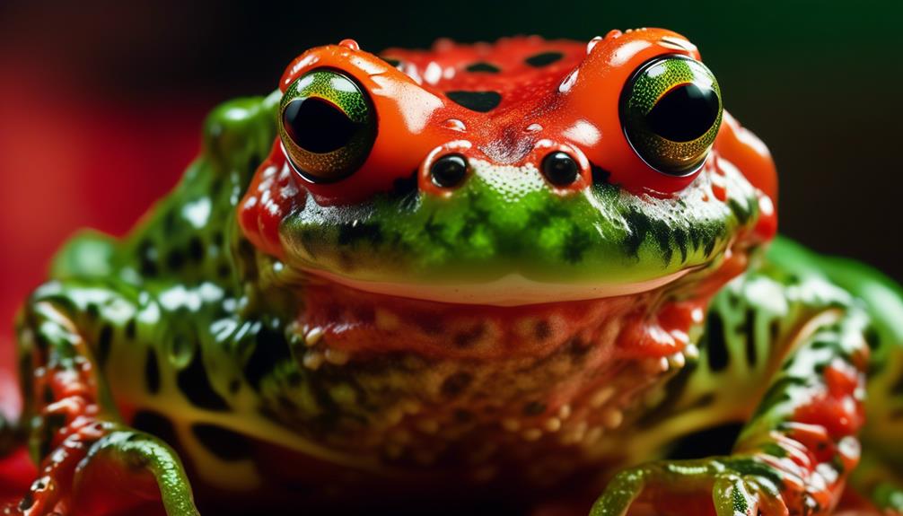 vibrant metamorphosis of tomato frog