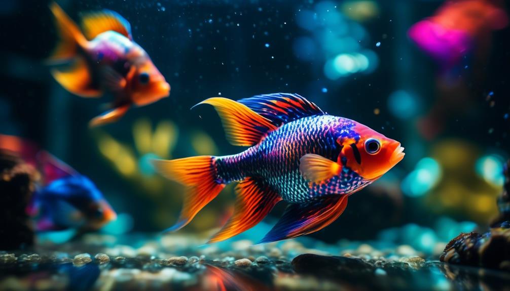 vibrant paradise fish species