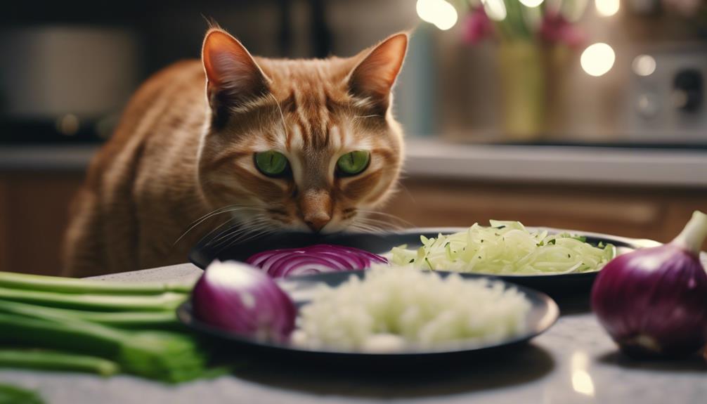 allium foods and feline safety