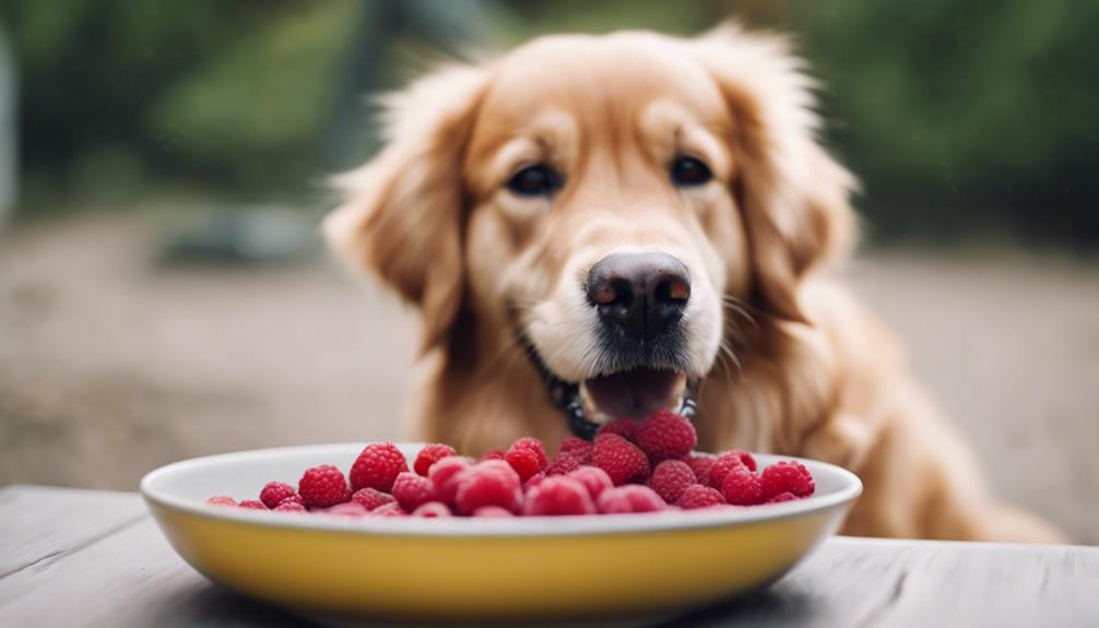 delicious raspberry treats dogs