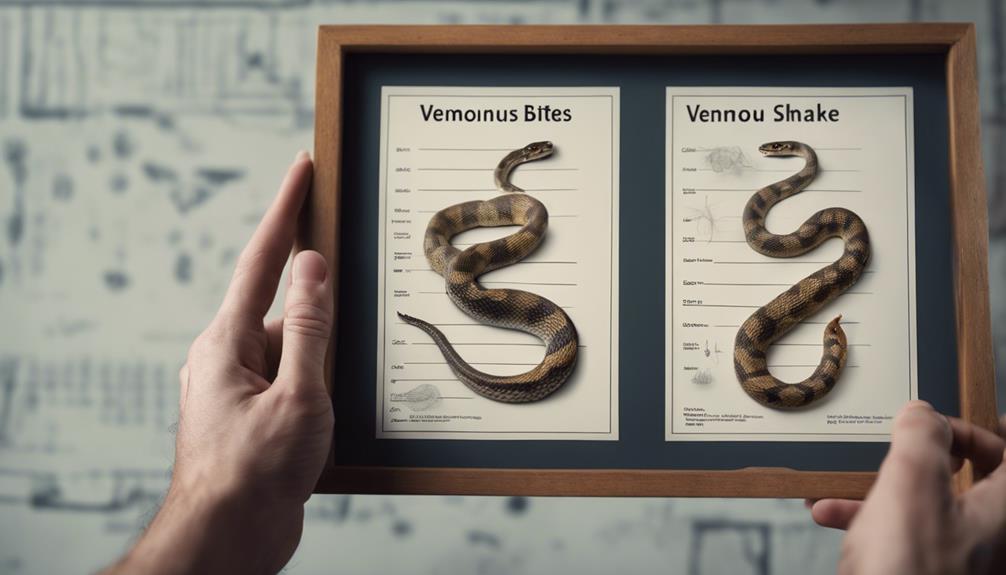 differentiating venomous and non venomous bites