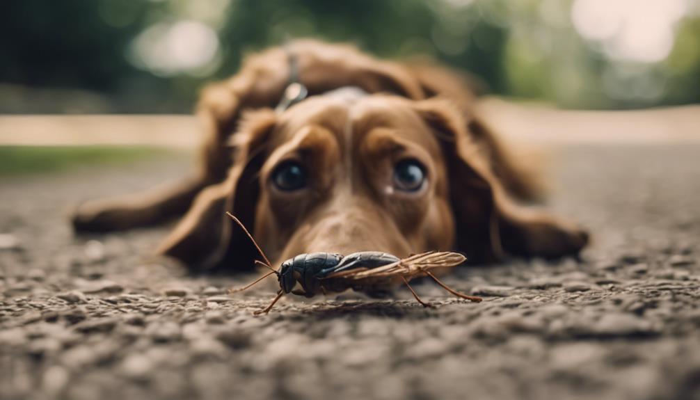 dogs and cicada danger