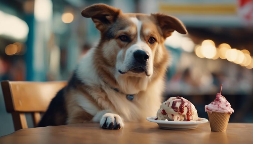 dogs and ice cream