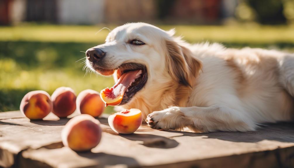 eating peaches in moderation