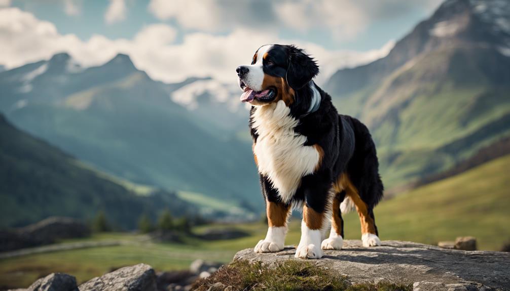 elegant bernese mountain dog