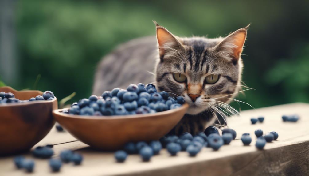 feeding blueberries to cats