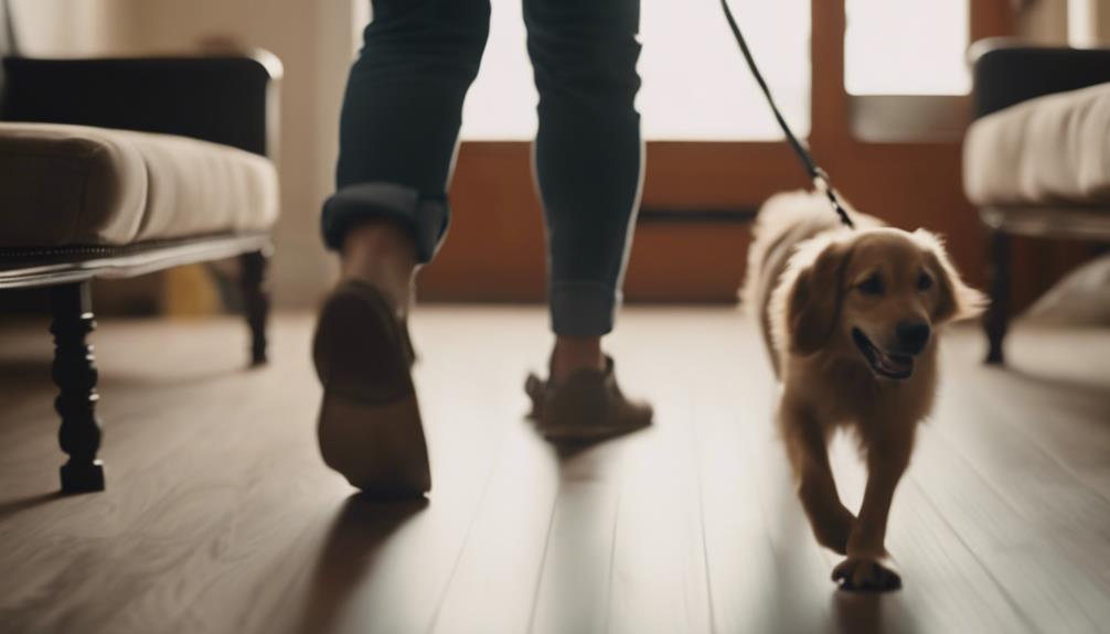 focused indoor walking practice