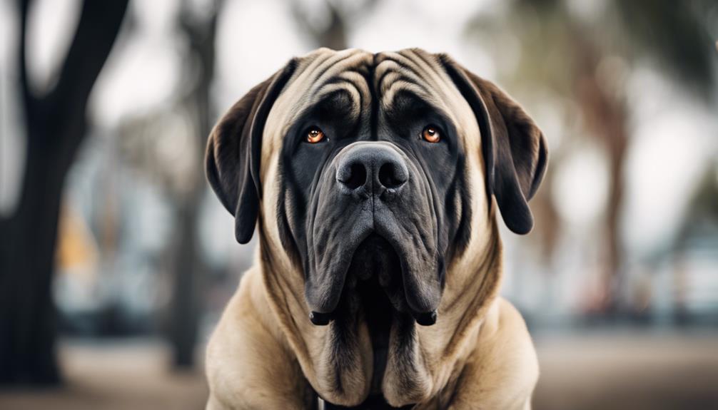 large muscular guard dog