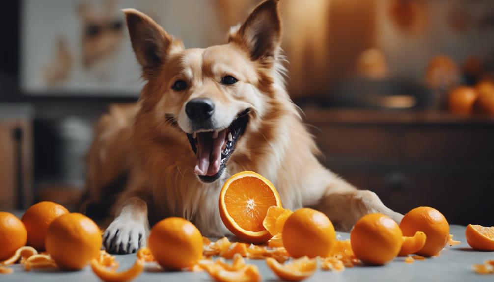 orange flavored frozen dog treats