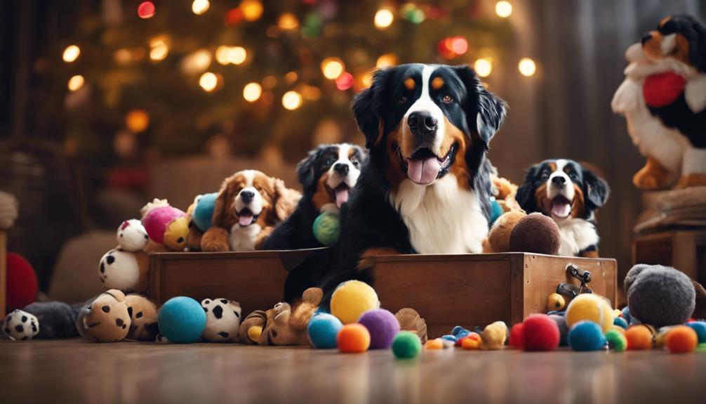 playful bernese mountain dog