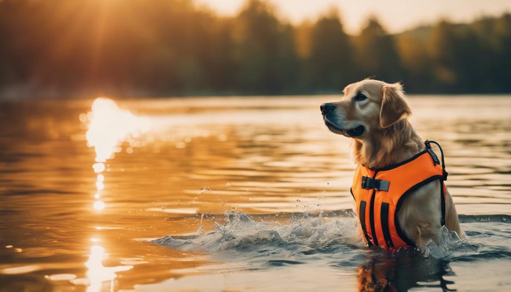 supervising dogs near water