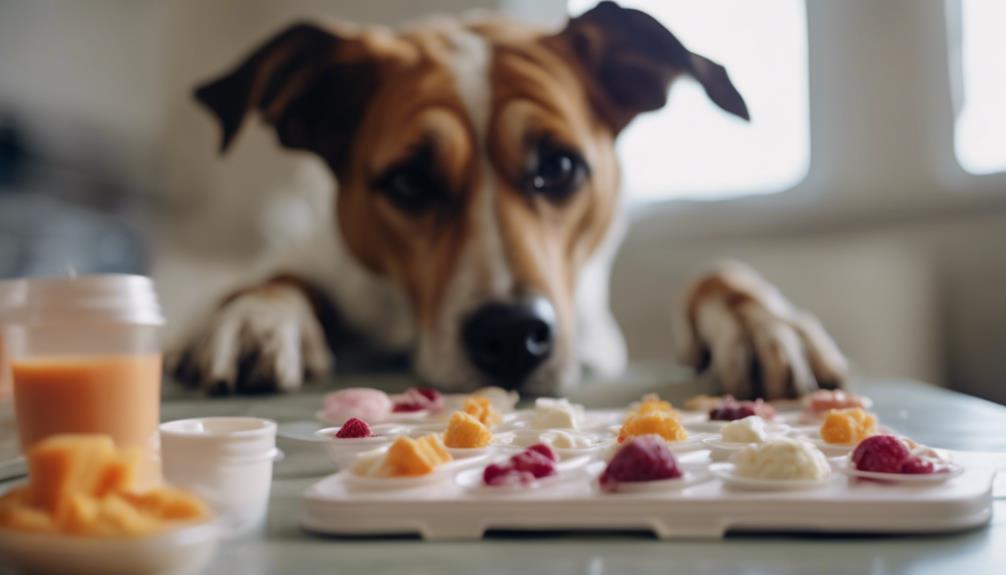 yogurt on lick mats